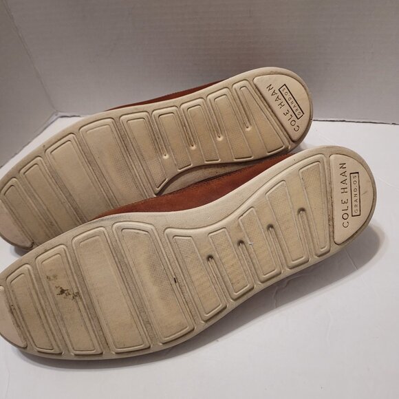 Cole Haan Grand.os Shoes Men's Oxford Wingtip Brown Woodbury Office Shoes 10.5M - Picture 12 of 12